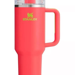 STANLEY Quencher H2.0 FlowState Stainless Steel Vacuum Insulated Tumbler with Lid and Straw for Water, Iced Tea or Coffee (Hibiscus, 30 oz)